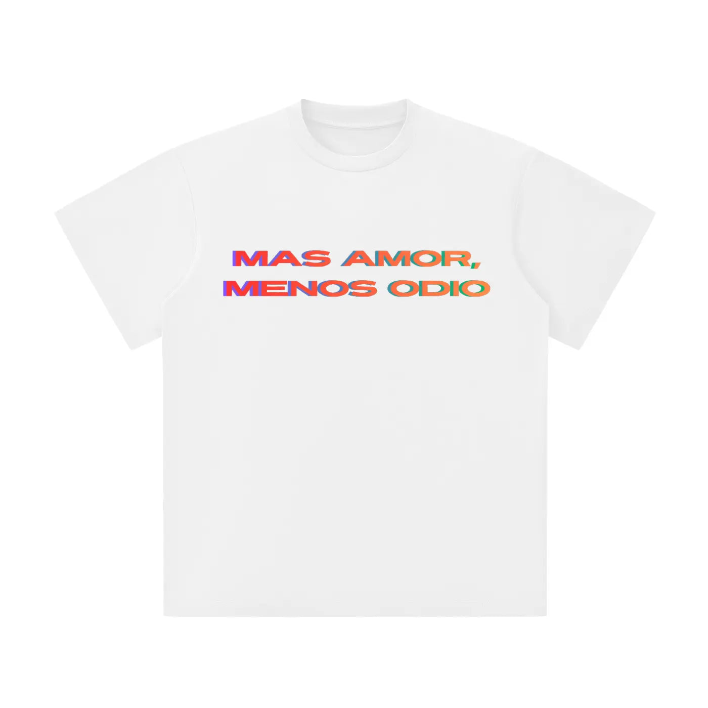 MAS AMOR, MENOS ODIO Unisex Lightweight Oversized T-Shirt