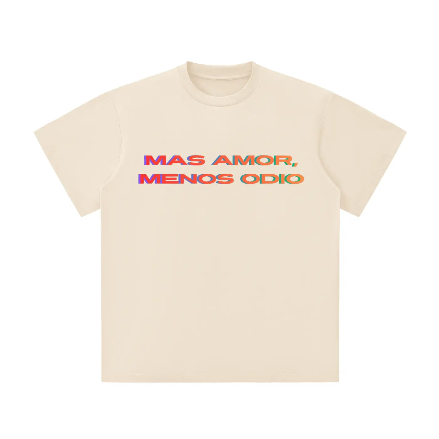 MAS AMOR, MENOS ODIO Unisex Lightweight Oversized T-Shirt