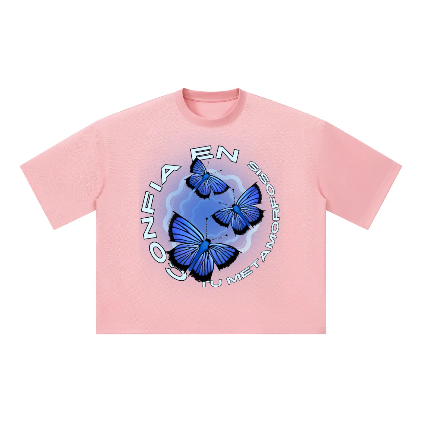 METAMORFOSIS Unisex Boxy Mesh Crewneck T-Shirt